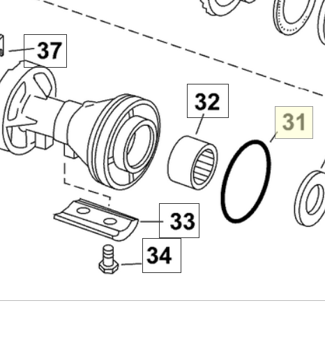 Evinrude O-Ring 0313446 – For Bearing Housing