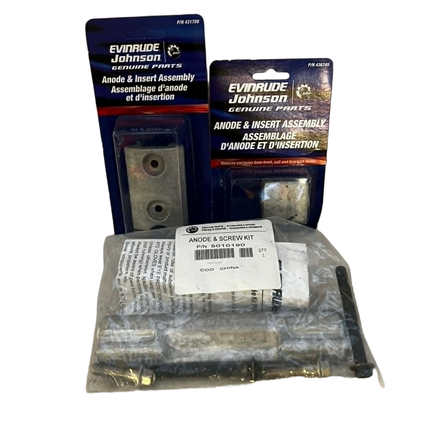 Evinrude Anodekit (3 stk)