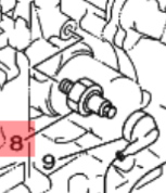 Yamaha oljetrykkbryter – OEM 62Y-82504-10