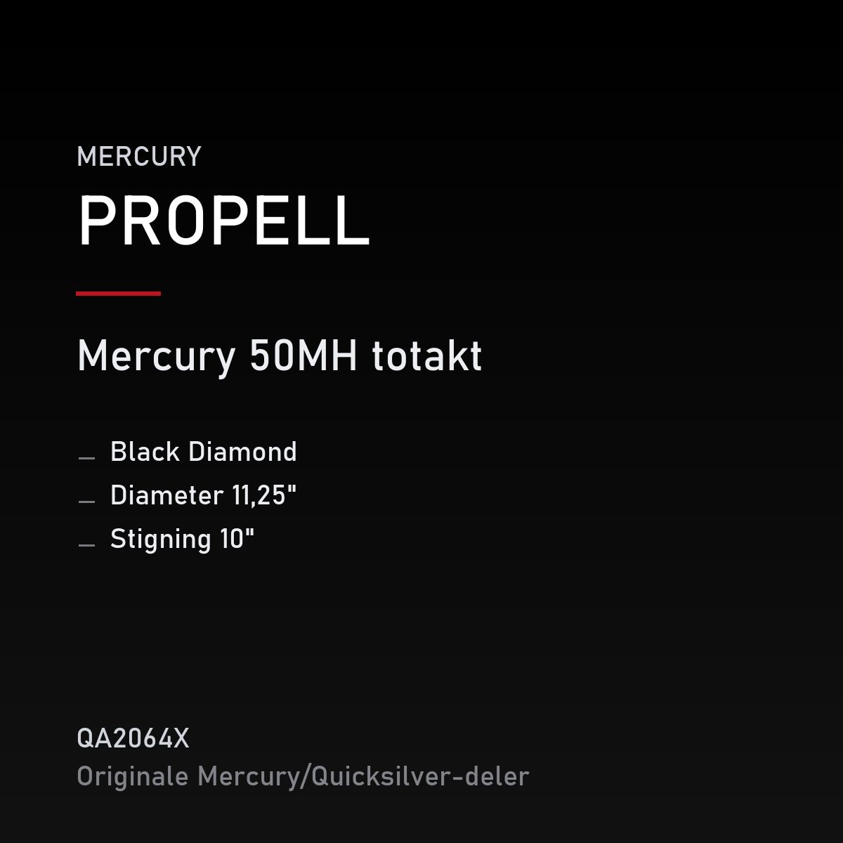 Propell Black Diamond 11,25 x 10 – propell