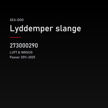 Lyddemper slange – Sea-Doo 273000290