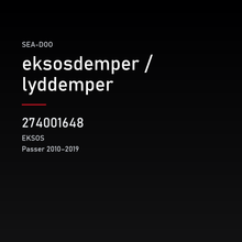 eksosdemper / lyddemper – Sea-Doo 274001648