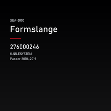 Formslange – Sea-Doo 276000246