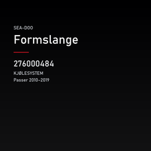Formslange – Sea-Doo 276000484