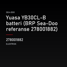Yuasa YB30CL-B batteri (BRP Sea-Doo referanse 278001882) – Sea-Doo 278001882