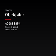 Oljekjøler – Sea-Doo 420888854