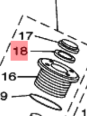 64E-4384J-00	. SEAL, TRIM DOWN