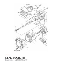 Yamaha Drivaksel 6AN-45511-00 – FZR/FZS 2009–2013 – tegning