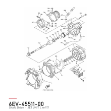 Yamaha Drivaksel 6EV-45511-00 – FZR/FZS 2014–2016 – tegning