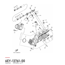Yamaha Injector 6EY-13761-00 – Drivstoffdyse TR-1 – tegning