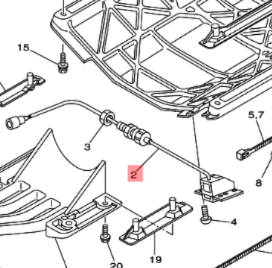 Yamaha F1X-U8K31-02 Speed Sensor