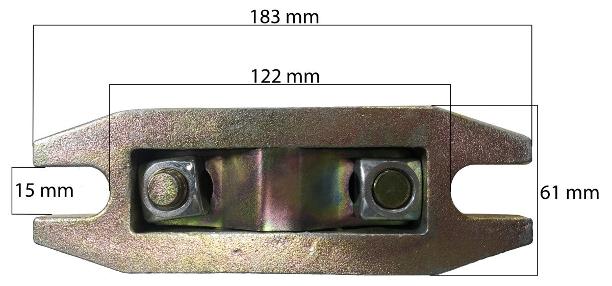 Förstärkt noshjul 48 mm