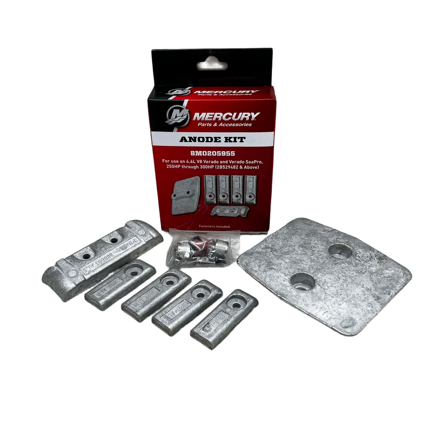 Mercury anodesett 8M0205955 – V8 250–300HK / Verado 250R / 300R
