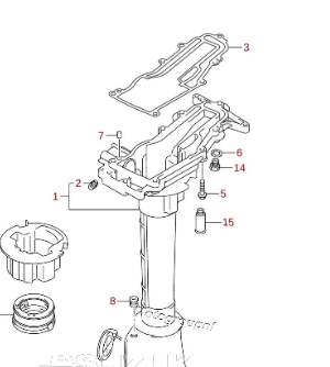 Suzuki 52113-97L00 Pakning for Drivaksel (Drive Shaft Gasket) – DF4 / DF5 / DF6