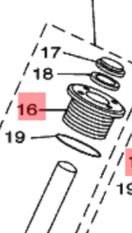 64E-43821-00	. SCREW, TRIM CYLINDER END