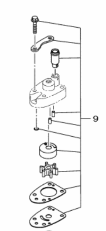 Yamaha Water Pump Repair Kit F2.5B – 6EG-W0078-01