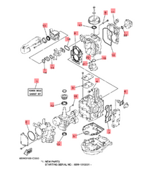 Yamaha powerhead pakningssett 6D5-W0001-00 –  F25