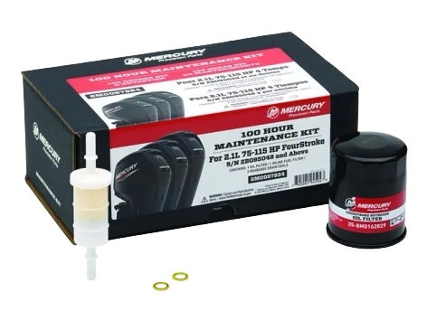 Quicksilver 100-timers servicesett – Mercury F75–F115 EFI 2,1L