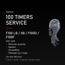 Yamaha F100-LB-XB – Yamaha F100 LB / XB / F100D / F100F (2007–2018) – 100-timers service