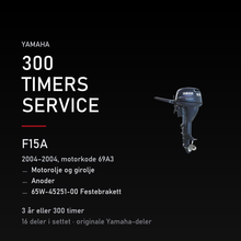 Yamaha F15A – Yamaha F15A (2004–2004, motorkode 69A3) – 300 timers service