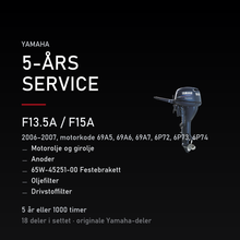 Yamaha F13-5A – Yamaha F13.5A / F15A (2006–2007, motorkode 69A5, 69A6, 69A7, 6P72, 6P73, 6P74) –