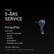 Yamaha F13-5A – Yamaha F13.5A/F15A (2006–2007) – 5-års service