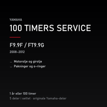 Yamaha F9.9F / FT9.9G (2008–2012) – 100 timers service – innhold i settet