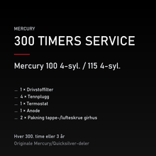 Mercury 2-takt servicekit 300 timer – 100 4-syl. / 115 4-syl. – servicekit