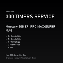 Mercury 2-takt servicekit 300 timer – 200 EFI PRO MAX/SUPER MAG – servicekit