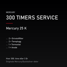 Mercury 2-takt servicekit 300 timer – 25 K – servicekit