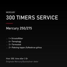 Mercury 2-takt servicekit 300 timer – 250/275 – servicekit