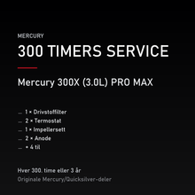 Mercury 2-takt servicekit 300 timer – 300X (3.0L) PRO MAX – servicekit
