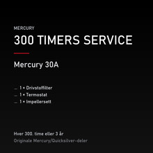 Mercury 2-takt servicekit 300 timer – 30A – servicekit