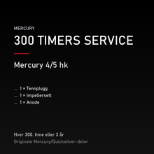 Mercury 2-takt servicekit 300 timer – 4/5 hk – servicekit