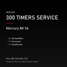 Mercury 2-takt servicekit 300 timer – 8K hk – servicekit
