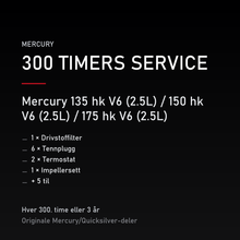 Mercury Optimax servicekit 300 timer – 135 hk V6 (2.5L) / 150 hk V6 (2.5L) / 175 hk V6 (2. – servicekit