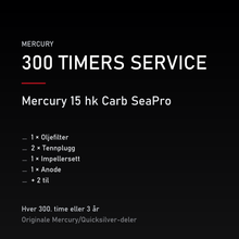Mercury servicekit 300 timer – 15 hk Carb SeaPro – servicekit