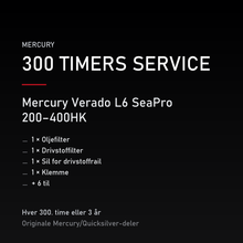 Mercury servicekit 300 timer 8M0149428 – Verado L6 SeaPro 200–400HK – servicekit
