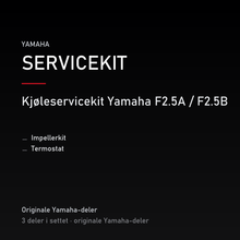 Kjøleservicekit Yamaha F2.5A / F2.5B – Impeller og termostat – innhold i settet