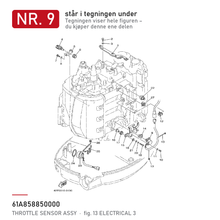 Yamaha Gassposisjonssensor 61A-85885-00