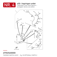 Yamaha Termobryter 67F-82560-00 – nr. 4 i tegningen fra produsentens delekatalog