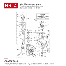 Yamaha Trim-lokk 6EK-43821-00