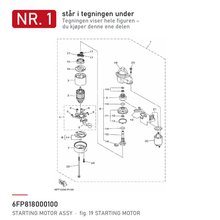 Yamaha Startmotor 6FP-81800-01