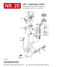 Yamaha Water Pump Repair Kit 6H3-W0078-01