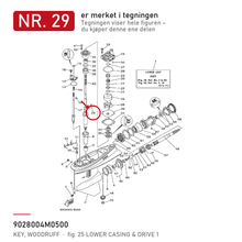 Yamaha Kile 90280-04M05 – nr. 29 i tegningen fra produsentens delekatalog