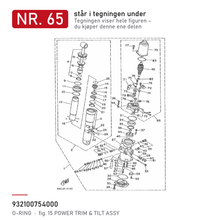 Yamaha O-ring girhus 93210-07540-00