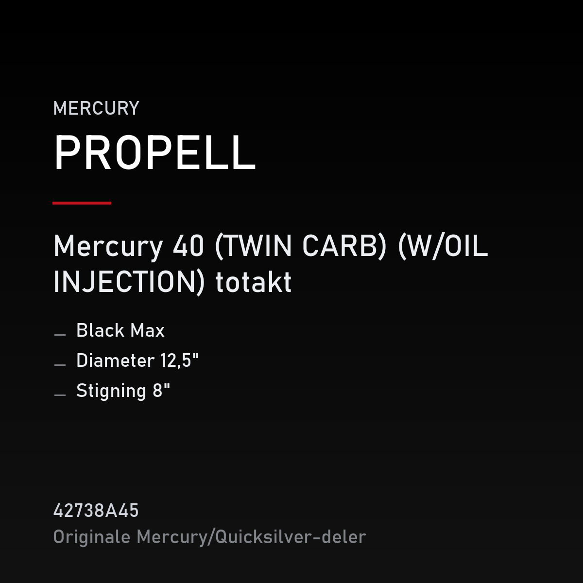 Propell Black Max 12,5 x 8 – propell