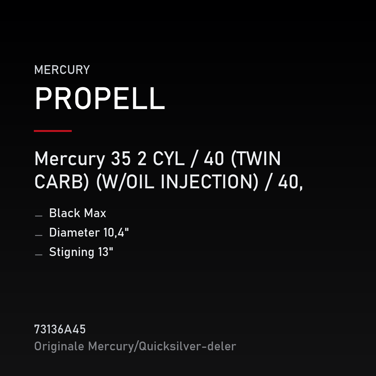 Propell Black Max 10,4 x 13 – propell