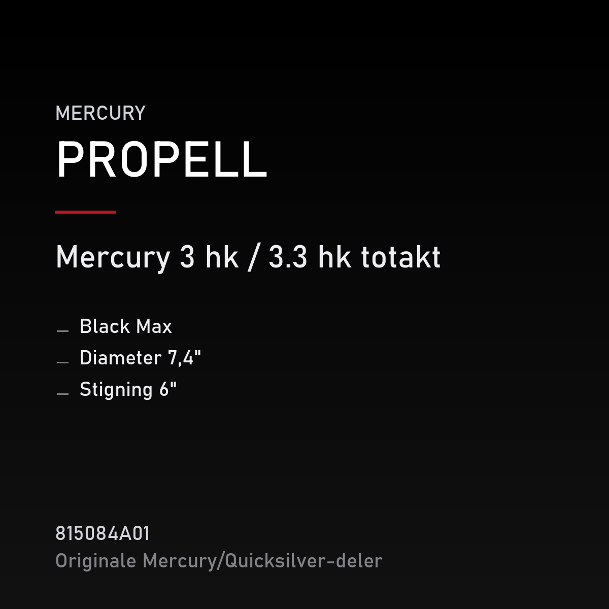 Propell Black Max 7,4 x 6 – propell