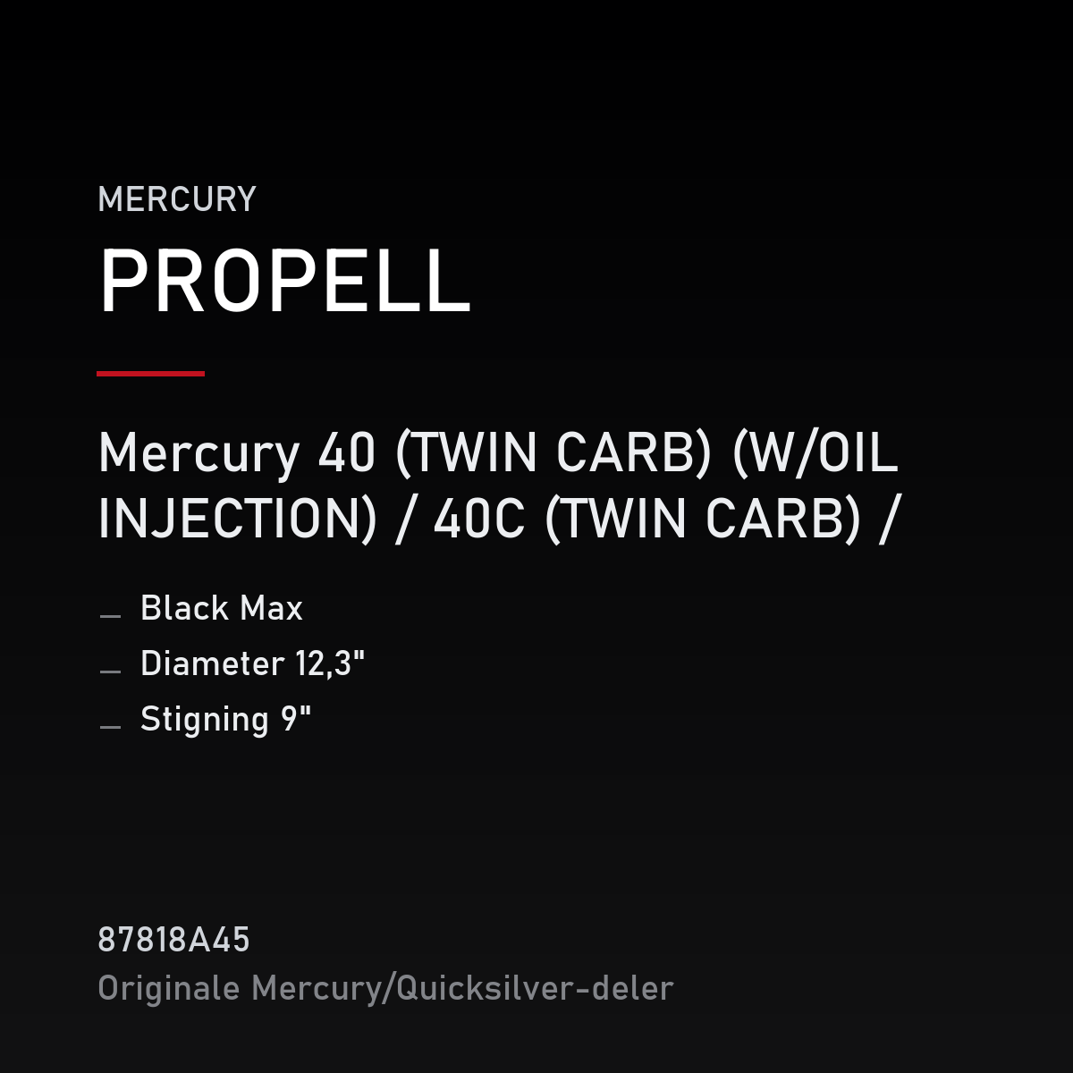 Propell Black Max 12,3 x 9 – propell